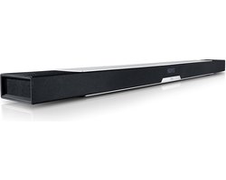 Teufel CINEBAR LUX - Slanke high end bluetooth soundbar, HDMI, geïntegreeerde subwoofer, voor films, muziek, games , wit