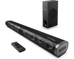 Ultima 190W - 2.1 Tv Soundbar - Home - Theater - Geluidssysteem - Bluetooth - Speakers - Soundbar - Subwoofer - Ondersteuning - Optische - Aux - HDMI - Speaker - Zwart