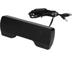 USB-aangedreven Laptopluidsprekers met Schermclip - HiFi Stereo Soundbar - USB-computerluidsprekers voor Monitor Notebook Tablets TV - Content in toevoegen .