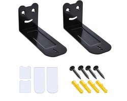 Wandhouder voor soundbar tv-opgehangen - schokbestendige anti-slip pads - max. 15 kg - zwart .