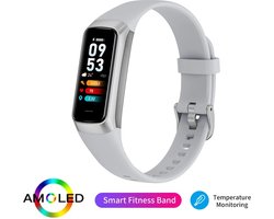 2024 AMOLED Smartwatch voor Mannen en Vrouwen - Hartslagmeter, Bloeddrukmeting, Waterdicht, Sport Fitness Tracker | Slimme Horloge, Gezondheid Monitor, Activiteiten Tracker