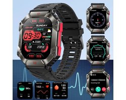 2024 Heren Smartwatch - Kompas, Barometer, Hoogtemeter, GPS, Sportmodus, Bluetooth Oproepen, 650mAh Batterij, 2.0'' Scherm