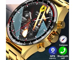 2024 Outdoor Sport GPS Smartwatch voor Mannen - Bluetooth Oproepen, HD Scherm, Gezondheidsmonitor, Kompas, IP68 Waterdicht, Activiteiten Tracker