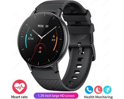 Bluetooth Smartwatch voor Vrouwen en Mannen met Hartslagmeter, Fitness Tracker, Aangepaste Wijzerplaat en Stalen Horloge - Waterdichte Smartwatch voor Android en iOS