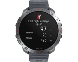 Polar Grit X2 Pro Premium Outdoor Smartwatch, Stone Grey S/L