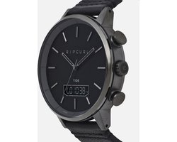 Rip Curl Heren Horloge Detroit Tide Digital LTHR Gunmetal