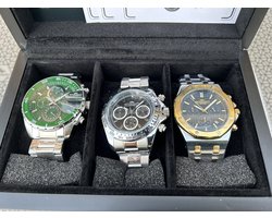 Rotorcraft horlogebox met 3 horloges voor heren (RWB1)