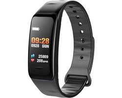 Smart Band - Fitness - Zwart - Activity tracker - Sporthorloge - Met hartslagmeter - Bluetooth - Motion Stappenteller