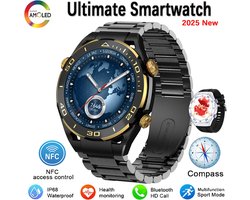 Smartwatch 1.62 inch | Bluetooth, Oproepen, NFC, Hartslagmeter, Fitness & Sport | GT5 Pro Upgrade voor Mannen | Slim Horloge, Gezondheidstracker, Sporthorloge, Draagbare Technologie