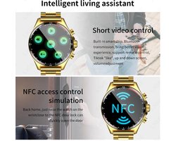 Smartwatch: Digitale Bluetooth Horloge, Geschikt voor Android, Samsung en iOS iPhone – Slim Horloge voor Smartphone