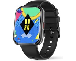 Smartwatch SharkPro ColorFit (zwart) - Smartwatch Heren en Dames - 1.91" HD Touchscreen - Horloge - NFT - Stappenteller - Bloeddrukmeter - Volledige Belfunctie - Hartslagmeter - Multisport