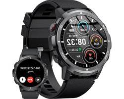 Sporthorloge AMOLED fitnesshorloge - waterdicht - bloeddruk hartslag slaapmonitor - 110+ sportmodi - robuust horloge heren