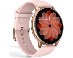 Sporthorloge Dames - 1.32" HD Smartwatch- IP68 Waterdicht- 300mAh- WhatsApp Melding- Hartslag- SpO2- Slaapmonitor- Activiteitentracker- 100+ Wijzerplaten- Smart Watch voor Android IOS- Rond