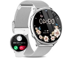 Sporthorloge Dames Smartwatch 1.39 inch Always-On Display IP67 Waterdicht - Slaapmonitor Hartslagmeter SpO2 Bloeddrukmeting Stappenteller - Telefoonfunctie