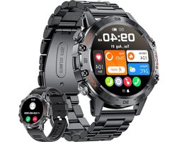 Sporthorloge Heren Military Smart Watches - Hartslag Bloeddruk Slaapbewaking - 100+ Sportmodi - IP67 Waterdicht - Bluetooth Oproep