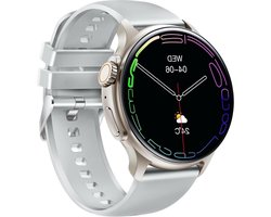 Sporthorloge Joy smartwatch heren dames fitnesshorloge senioren gezondheidshorloge telefoonfunctie bluetooth wekker grijs