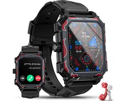 Sporthorloge Ocean 196 inch touchscreen herenhorloge MAX militaire smartwatch heren telefoonfunctie 650 mAh 5 ATM waterdicht 100+ sportmodi fitnesshorloge heren outdoor