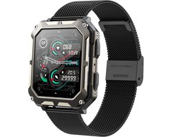 Ultra Instinct - Smartwatch Dames - Smartwatch Heren - Onverwoestbaar - Smartwatches - Geschikt voor iPhone en Android - Zwart