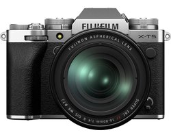 Fujifilm Systeemcamera X-T5 + Fujinon XF standaardlens 16 - 80 mm Zilver