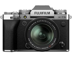 Fujifilm Systeemcamera X-T5 + Fujinon XF standaardlens 18 - 55 mm Zilver