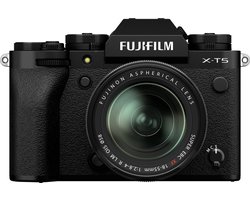 Fujifilm Systeemcamera X-T5 + Fujinon XF standaardlens 18 - 55 mm Zwart