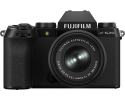 Fujifilm X-S20 - Systeemcamera + Standaardlens XC 15-45 mm OIS PZ lens - Zwart