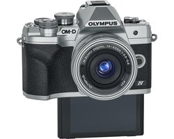 Olympus OM-D E‑M10 Mark IV - Systeemcamera + ED 14-42mm EZ lens - Zilver