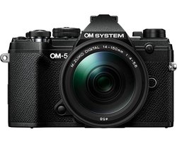 OM SYSTEM OM-5 - Systeemcamera - + 14-150mm Allroundlens - Zwart