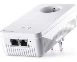 DD Wifi Versterker Stopcontact - Repeater - 2 Ethernet-Poorten - 1200 Mbit - Wit