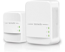 DrPhone TND1 WiFi Extender  - Powerline Adapter met Dual Band WiFi - 2,4 GHz + 5 GHz(11ac) - Gigabit Poort - Plug & Play - Unieke Homeplug AV2 - Wifi Clone - Wit