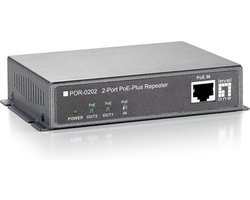 LevelOne POR-0202 Fast Ethernet Network Repeater [3x FE PoE-Plus, 10/100Base-T(X), 100m]