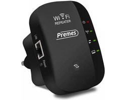 Premes - Wifi Versterker Stopcontact - met Internet Kabel - Nederlandse Handleiding - Draadloos - Wifi Repeater - Wifi Booster