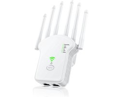 Ultra WiFi Repeater - 2024 Versie - 1200 Mbps - WPS Knop - WiFi Extender - Super WiFi Booster - Geschikt voor 2.4 Ghz en 5.0 Ghz