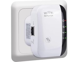 Velox Wifi versterker stopcontact - Wifi versterker draadloos - Wifi versterker voor buiten - 300Mbps - Wit