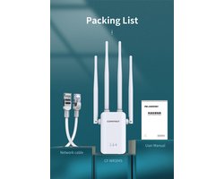 Viatel Comfast CF-WR304S 300Mbps 2.4Ghz Draadloze Wifi Repeater Router Wi-fi Extender Signaalversterker Repetidor Met 4 Externe Antenne