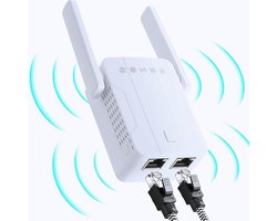 Viatel EDUP Wireless Signal repeater 300Mbps 802.1N 2.4Ghz Long Range Wifi Signal Booster Extender Repeater with 2 RJ45 Ports