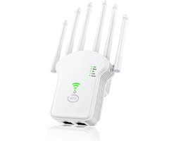 WiFi Repeater - WiFi-Signaal versterker - 1200 Mbps - WPS Knop - WiFi Extender - WiFi Booster - Geschikt voor 2.4 Ghz en 5.0 Ghz