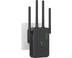 WiFi Versterker - 1200 MBPS - Wifi repeater - Wifi Booster - Zwart