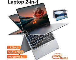 15.6 Inch Laptop 16Gb Ram 512 gb Ssd Windows 11 Notebook Pc Gamer N5095 Kantoorcomputer Met Achtergrondverlichting Vingerafdruk Wifi Camera - LEVERBAAR IN ZWART EN ZILVER