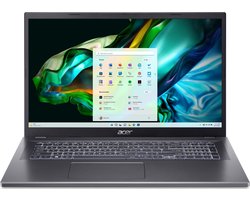 Acer Aspire 5 17 A517-58M-729Y Intel® Core™ i7 i7-1355U Laptop 43,9 cm (17.3") Full HD 32 GB LPDDR5-SDRAM 1 TB SSD Wi-Fi 6E (802.11ax) Windows 11 Home Grijs