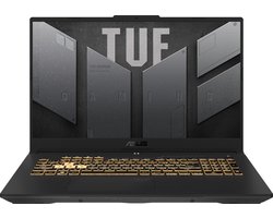 ASUS TUF Gaming F17 FX707ZC4-HX111W Intel® Core™ i5 i5-12500H Laptop 43,9 cm (17.3") Full HD 16 GB DDR4-SDRAM 512 GB SSD NVIDIA GeForce RTX 3050 Wi-Fi 6 (802.11ax) Windows 11 Home Grijs