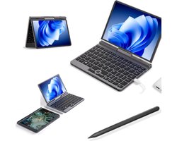 Elementkey TouchMaster Mini - 2 in 1 Mini Laptop - TouchScreen Tablet - N100 - 8 Inch - WiFi 6 - 12GB Ram DDR5 - 512GB SSD + Actieve Stylus Pen met Drukpunten