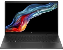 HP ENVY x360 Laptop 15-fh0000nd - Draaibaar design AMD Ryzen 7 - 7730U tot 4.5 GHz - Win 11 Home - Radeon Graphics - 16 GB RAM - 512 GB SSD NVMe - 15.6" OLED aanraakscherm 1920 x 1080 (Full HD) - Wi-Fi 6E, Bluetooth - zwart aluminium - tsb Int Engels