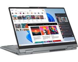 Lenovo IdeaPad 5 2-in-1 laptop | 14IRU9 - 14 inch WUXGA IPS Glare Touchscreen - Intel Core i5-120U - 16GB DDR5 - 1TB SSD M.2 NVMe - Verlicht Toetsenbord - Vingerscanner - W11 Pro