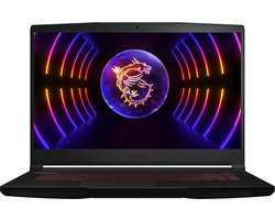 MSI GF63 12UCX-814US Thin Gaming | Intel Core i5-12450H | 8GB | 512GB SSD | 15.6 Full-HD (1920x1080) 144Hz | Nvidia GeForce RTX 2050 4GB Graphics | Verlicht toetsenbord | Win 11 Home | QWERTY