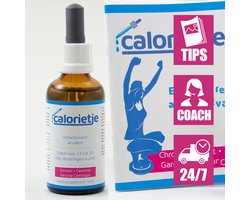 Calorietje Bio HCG Afslankdruppels | 1 flesje | Originele formule | Goed voor 1 Maand Afvallen | Inclusief papieren receptenboek & vrijblijvende begeleiding