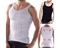 Corrigerend Hemd Mannen -Houding correctie hemd/shirt - Body Buik Shapewear Shirt -  Slim Waist Shaper - Figuurcorrigerend Correctie Ondershirt - Postuur Corrector . Maat L