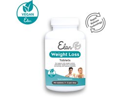 Elan Weight Loss tabletten - Ondersteuning bij gewichtsbeheersing - Stimulatie van gewichtsverlies - Verhoging van de vetverbranding - Vermindering van de eetlust - 90 tabletten