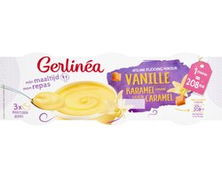 Gerlinea - Afslank Maaltijdpudding - Kant-en-klaar - Vanillie Karamel - 3 x 210g