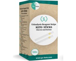 Go-Keto Keto Sticks - Glucose - Ketone Urine test strips (GLU/KET)